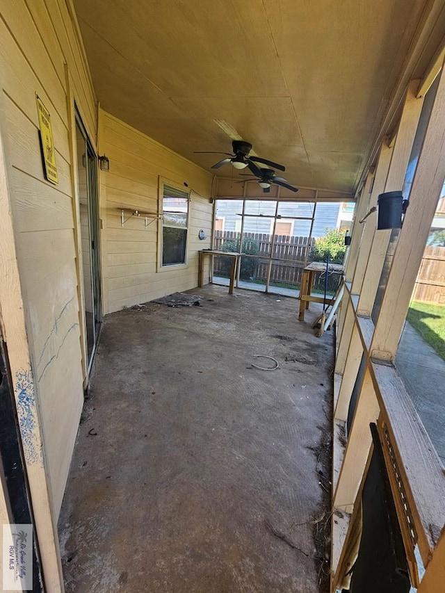 1149 Champlain Dr, Brownsville, TX 78526 - view of patio with ceiling fan and a porch