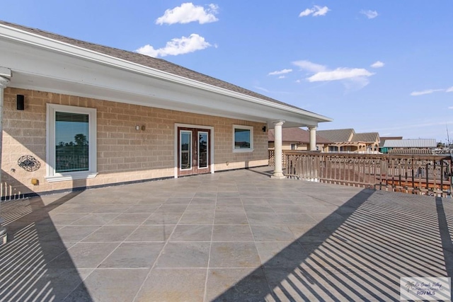 1013 Tarpon Ave, Port Isabel, TX 78578 - view of patio / terrace featuring french doors