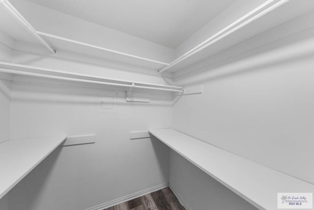 1722 High St, Harlingen, TX 78550 - walk in closet with dark wood finished floors