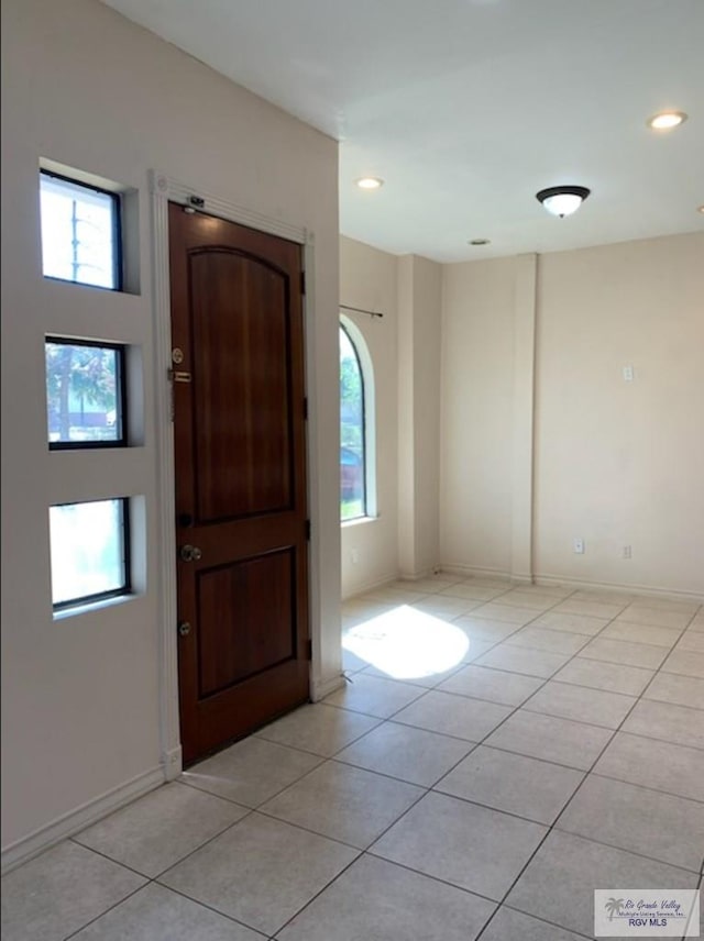 view of tiled entryway