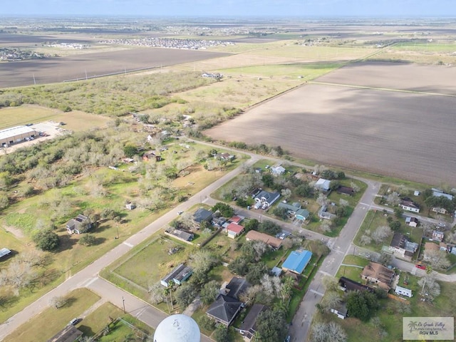 bird's eye view featuring a rural view