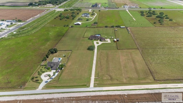 drone / aerial view featuring a rural view