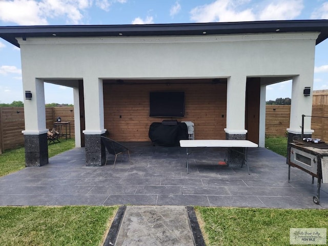 view of patio / terrace featuring area for grilling