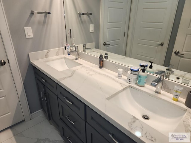 bathroom featuring vanity