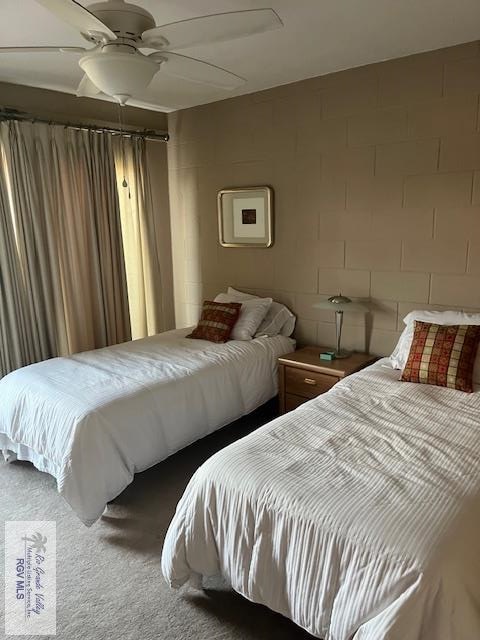 401 Boca Chica Blvd Unit 110, Brownsville, TX 78520 - carpeted bedroom featuring ceiling fan