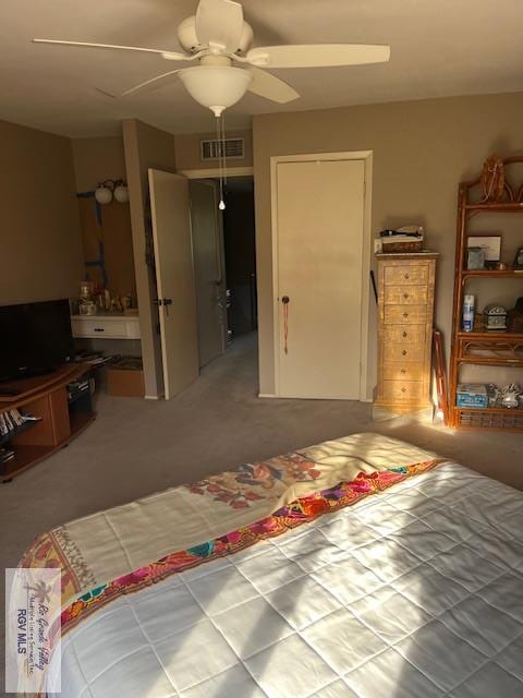 401 Boca Chica Blvd Unit 110, Brownsville, TX 78520 - bedroom featuring a ceiling fan and carpet floors