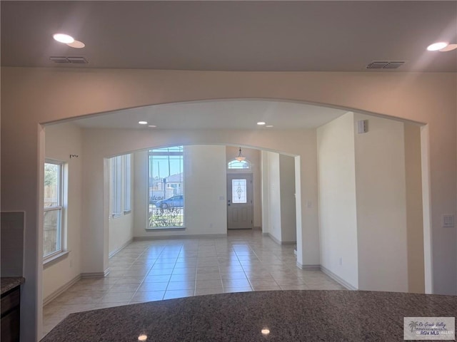 5200 Umar Ave, Mission, TX 78573 - entrance foyer with visible vents, baseboards, and light tile patterned floors