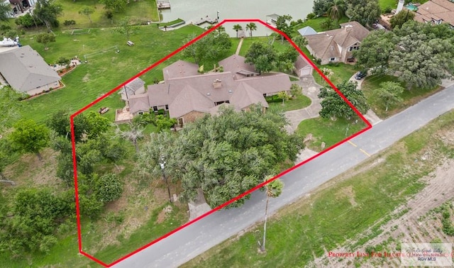 drone / aerial view featuring a residential view