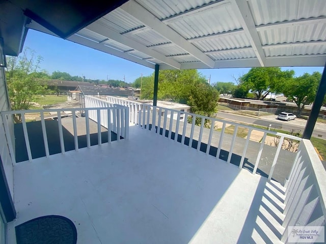 view of balcony