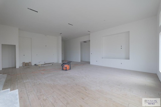 empty room featuring light hardwood / wood-style flooring