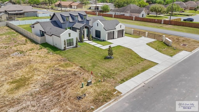 bird's eye view featuring a residential view