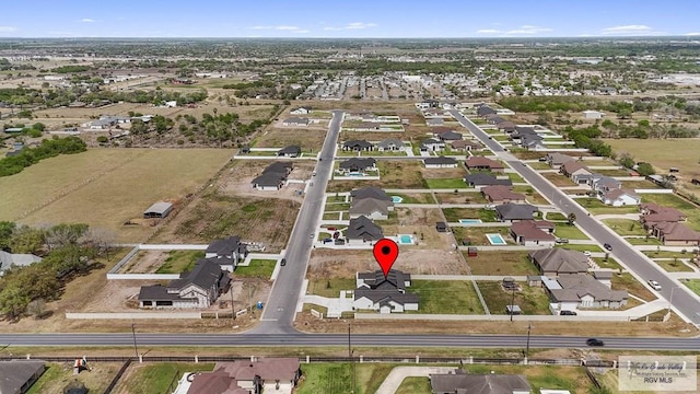 bird's eye view featuring a residential view