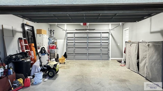 garage with a carport