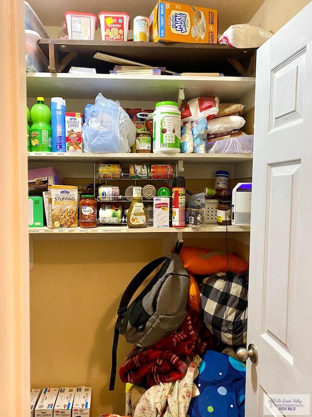 view of pantry