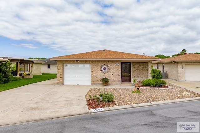 ranch-style house with a garage