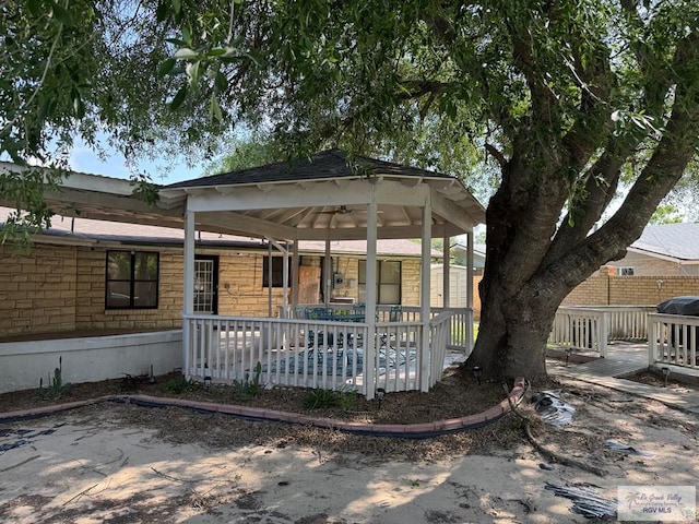 view of back of property