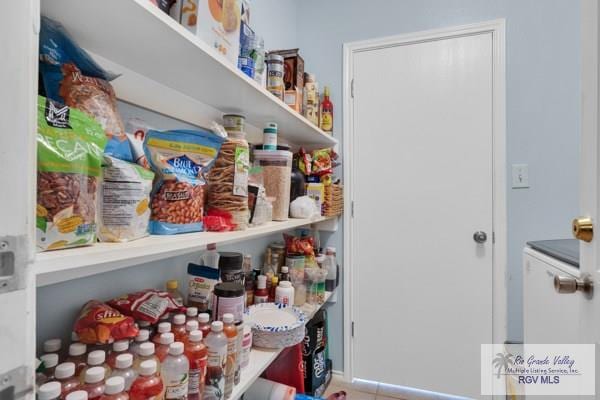 view of pantry