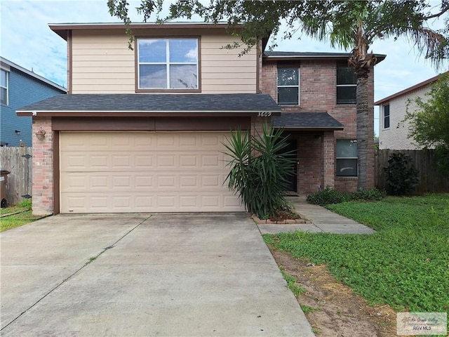 front facade featuring a garage