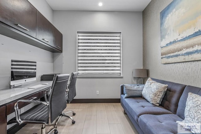 47 Medical St, Brownsville, TX 78520 - office area featuring recessed lighting and baseboards