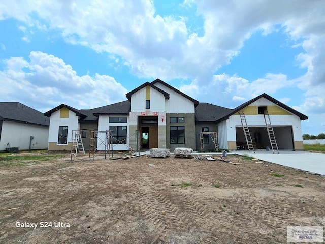 1309 Thacker Ln, Harlingen, TX 78552 - unfinished property featuring concrete driveway and an attached garage