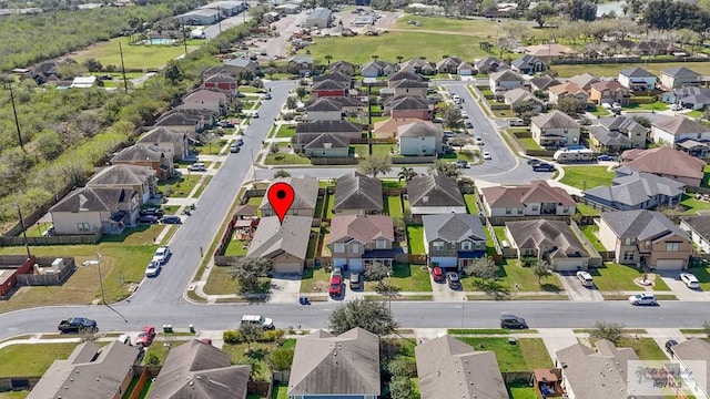 drone / aerial view featuring a residential view