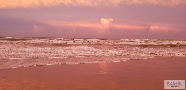 nature at dusk with a water view