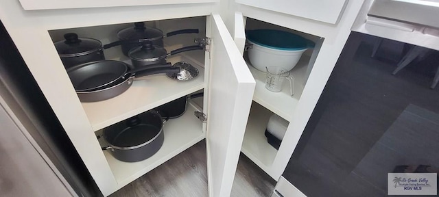 room details featuring dark wood-type flooring