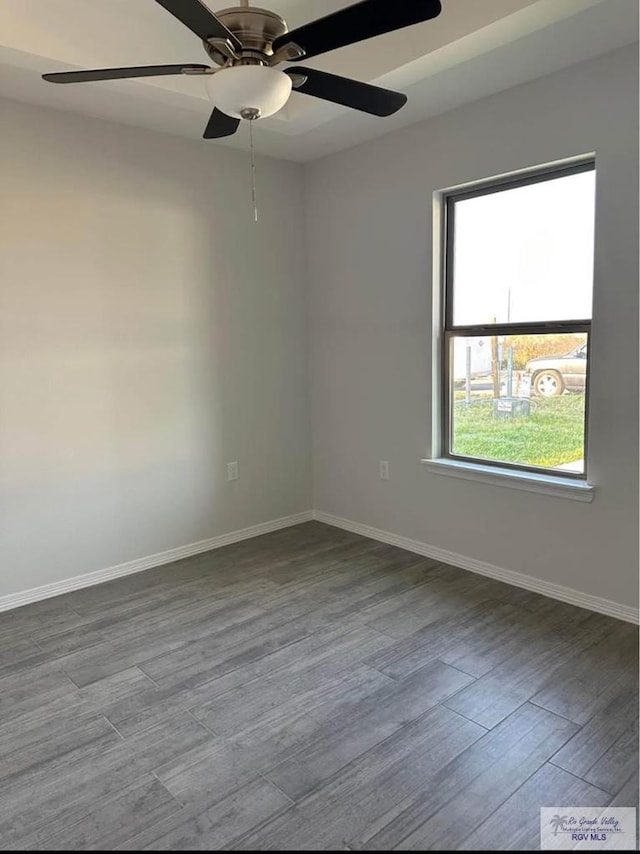 unfurnished room with light hardwood / wood-style flooring