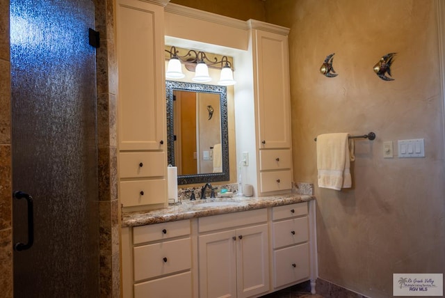 4329 Waters Edge, Harlingen, TX 78550 - bathroom with a shower with door and vanity