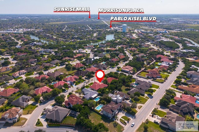 5512 Autumn Mist Ln, Brownsville, TX 78521 - view of property location featuring a nearby body of water and nearby suburban area