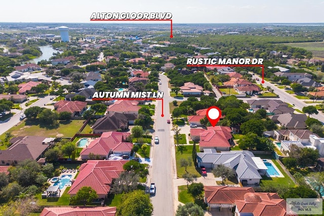 5512 Autumn Mist Ln, Brownsville, TX 78521 - aerial view of residential area