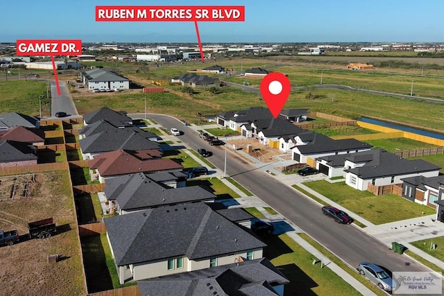 birds eye view of property featuring a residential view