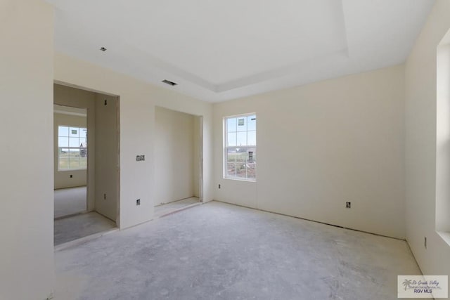 spare room with plenty of natural light