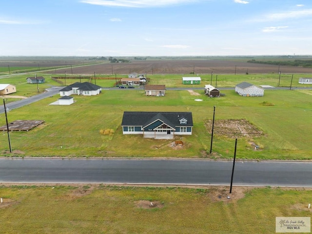 bird's eye view featuring a rural view