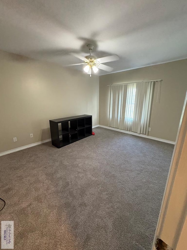 901 Plantation St, Brownsville, TX 78526 - carpeted spare room with a ceiling fan and baseboards
