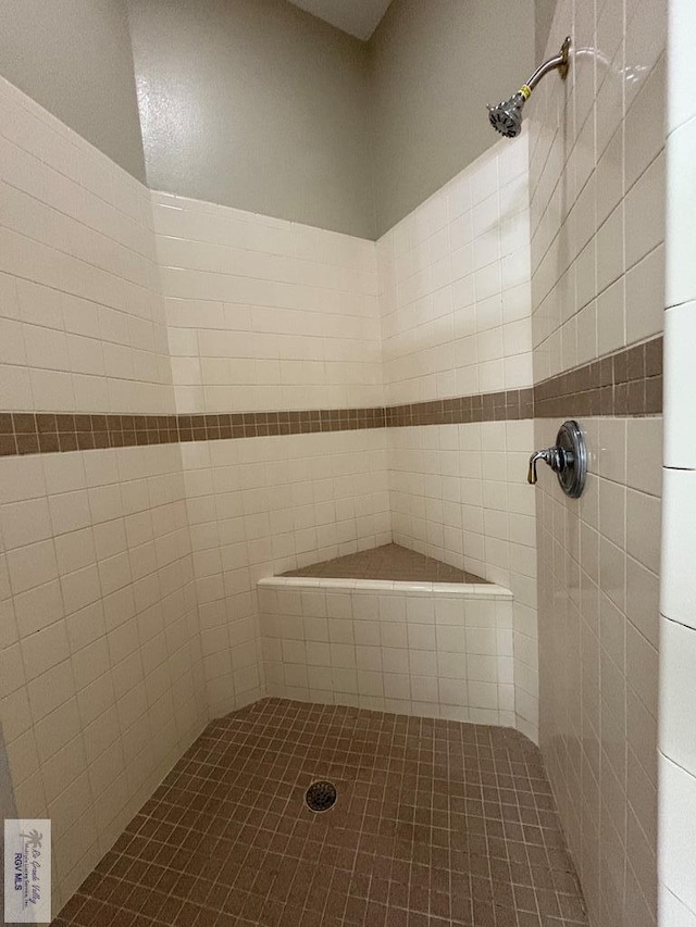 901 Plantation St, Brownsville, TX 78526 - bathroom featuring tiled shower