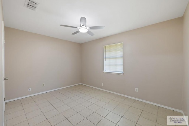 2805 Swiss Pine Ct, Harlingen, TX 78550 - empty room featuring a ceiling fan and light tile patterned flooring