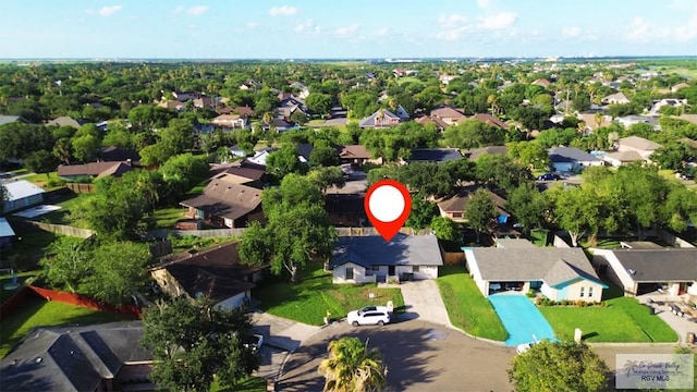 2805 Swiss Pine Ct, Harlingen, TX 78550 - aerial view of property and surrounding area with nearby suburban area