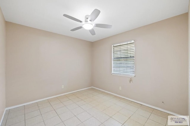 2805 Swiss Pine Ct, Harlingen, TX 78550 - spare room with ceiling fan and light tile patterned floors
