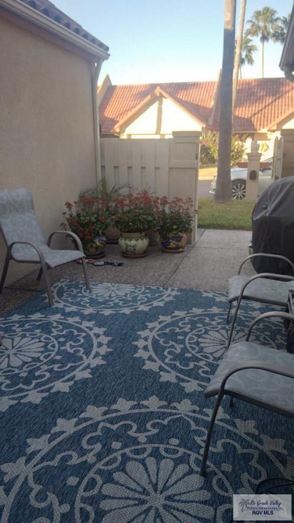 view of patio with grilling area