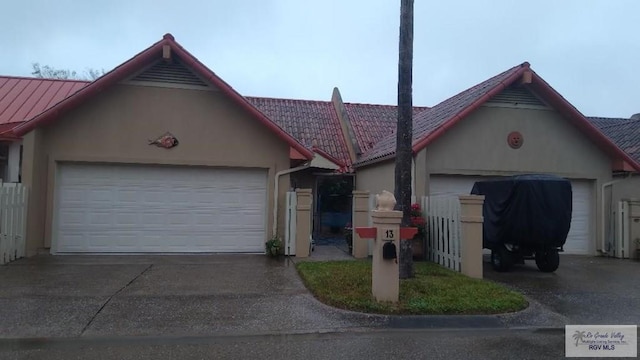 ranch-style house with a garage