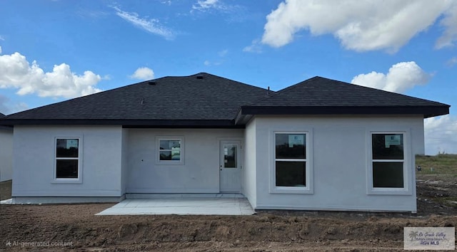 back of house featuring a patio area