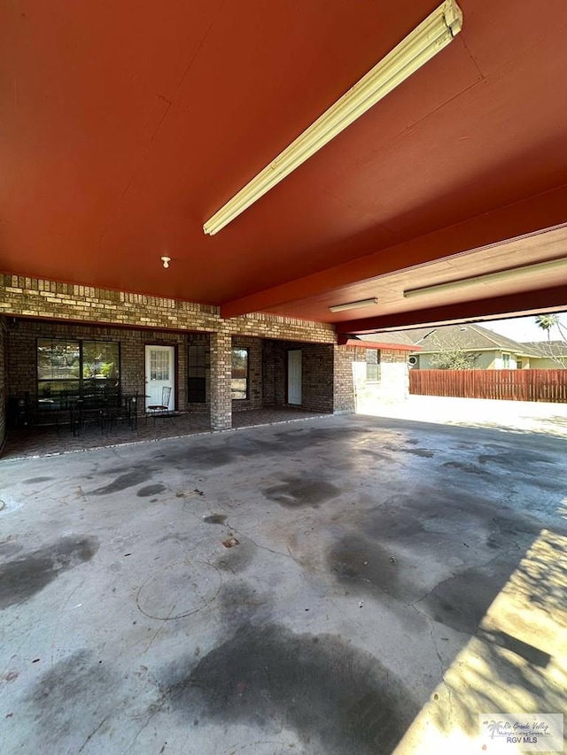 view of patio with fence