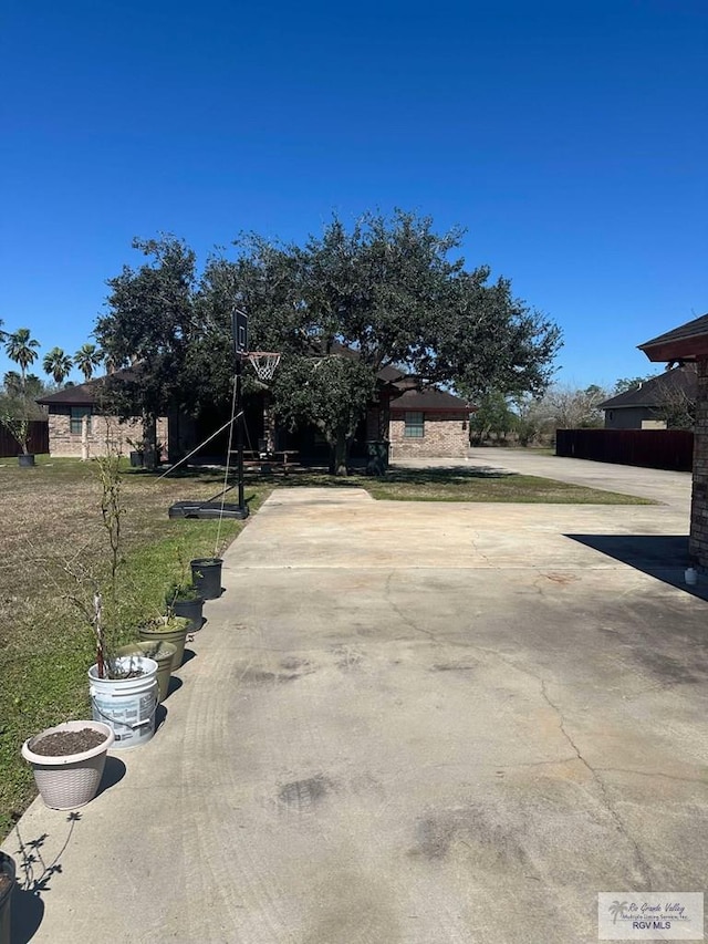 view of road featuring driveway