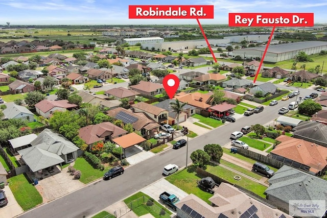 3673 Rey Enrique Dr, Brownsville, TX 78521 - aerial perspective of suburban area