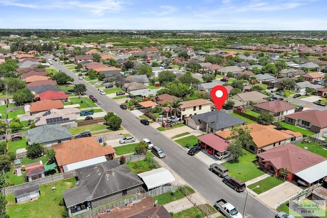 3673 Rey Enrique Dr, Brownsville, TX 78521 - aerial view of property and surrounding area with nearby suburban area
