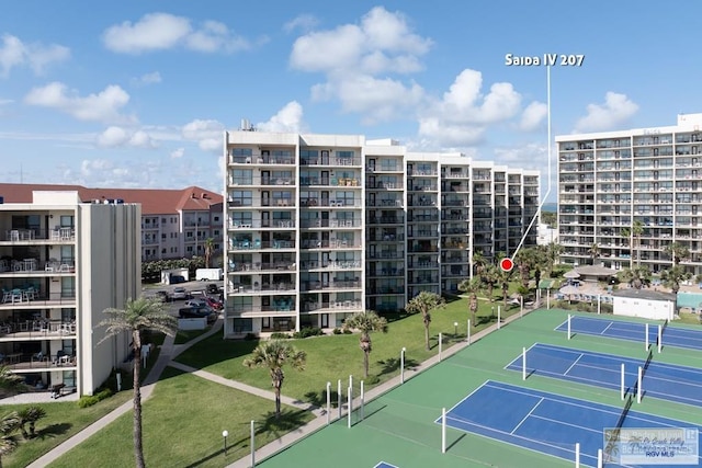 406 Padre Blvd Unit 207, South Padre Island, TX 78597 - view of tennis court