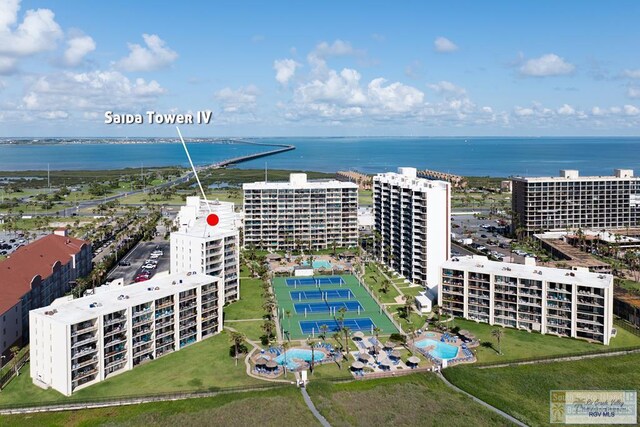 406 Padre Blvd Unit 207, South Padre Island, TX 78597 - aerial view of a nearby body of water