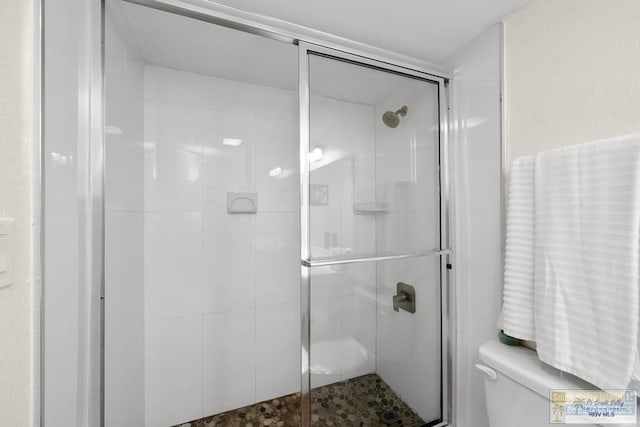 406 Padre Blvd Unit 207, South Padre Island, TX 78597 - bathroom with toilet and a shower stall