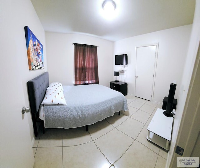 view of tiled bedroom